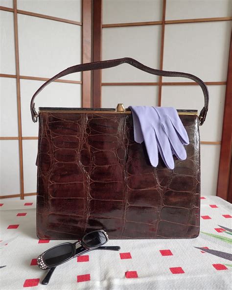 genuine crocodile handbags vintage.